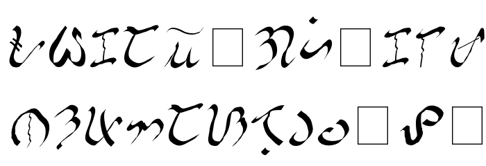 TagalogAlibata Font LOWERCASE
