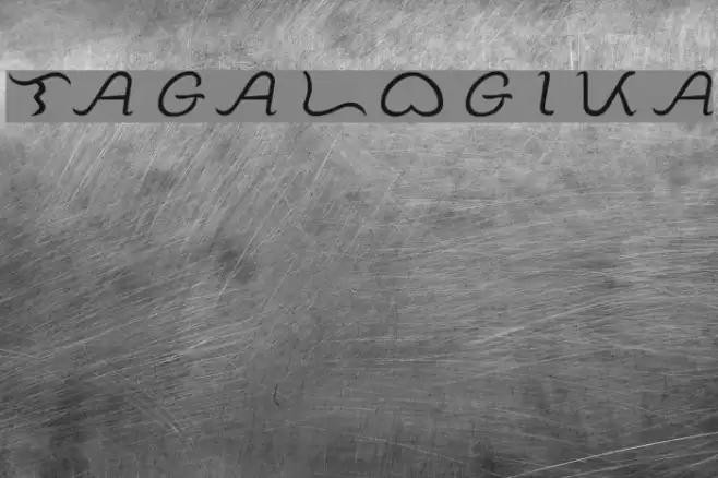 Tagalogika Schriftart examples