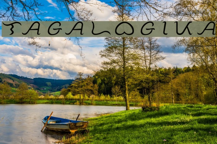Tagalogika Schriftart examples
