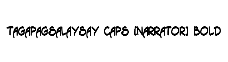 Tagapagsalaysay Caps [Narrator] Bold  नि: शुल्क फ़ॉन्ट्स डाउनलोड
