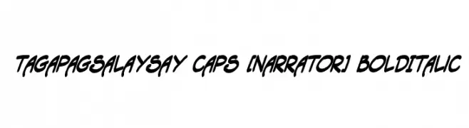 Tagapagsalaysay Caps [Narrator] BoldItalic  baixar fontes gratis