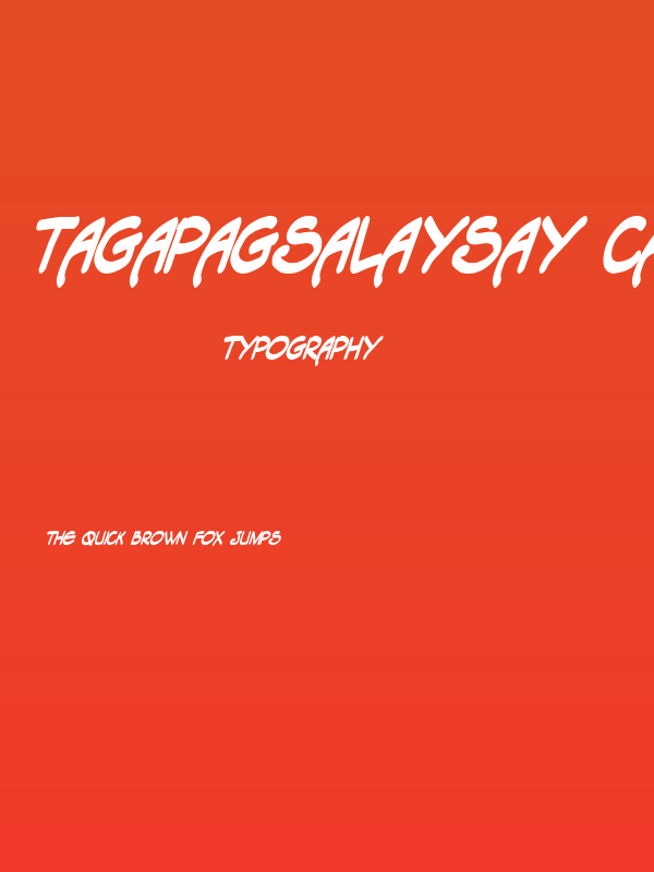 Tagapagsalaysay Caps [Narrator] BoldItalic Poster
