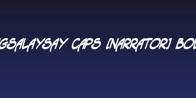 Tagapagsalaysay Caps [Narrator] BoldItalic Social Header