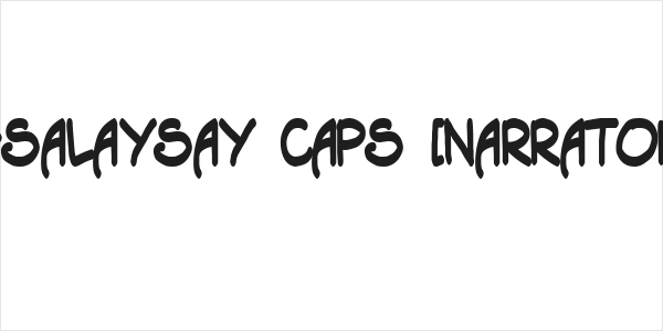 Tagapagsalaysay Caps [Narrator] Bold Logo