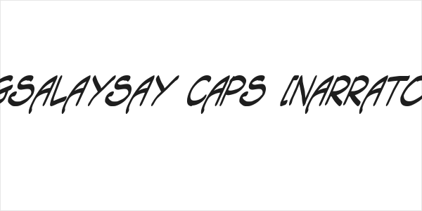 Tagapagsalaysay Caps [Narrator] Italic Logo