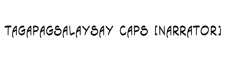 Tagapagsalaysay Caps [Narrator]  les polices de caractères gratuit tlcharger