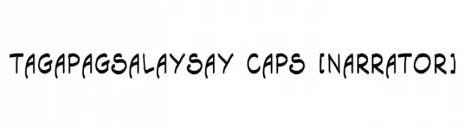 Tagapagsalaysay Caps [Narrator]  baixar fontes gratis