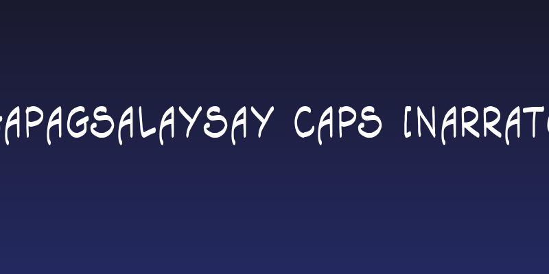 Tagapagsalaysay Caps [Narrator] Social Header