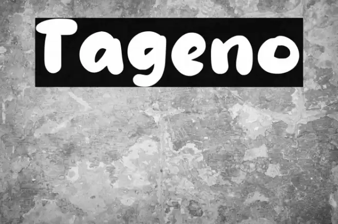 Tageno Font examples