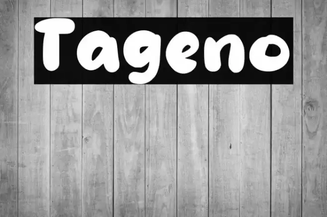Tageno Font examples