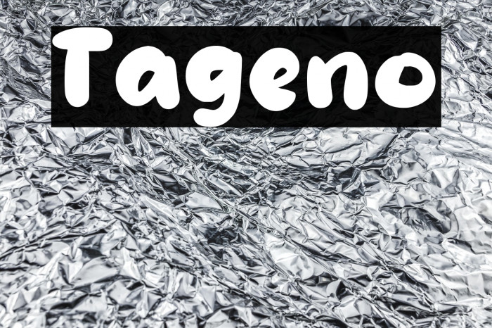 Tageno Schriftart examples