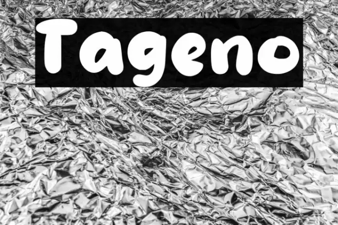 Tageno Font examples