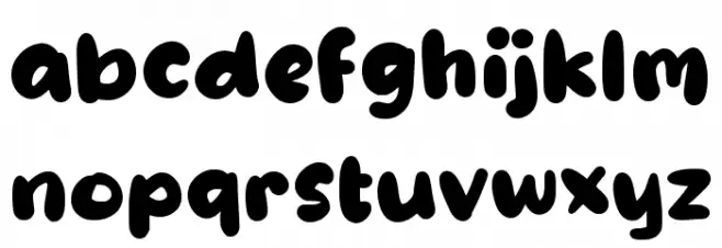 Tageno Schriftart Kleinbuchstaben