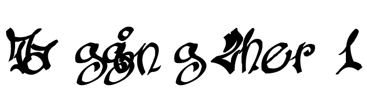 Tagging Zher 1  Descarca Fonturi Gratis