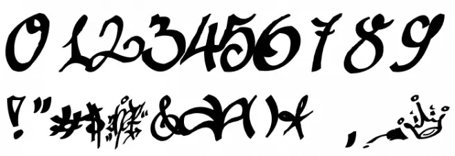 Tagging Zher 1 Font OTHER CHARS