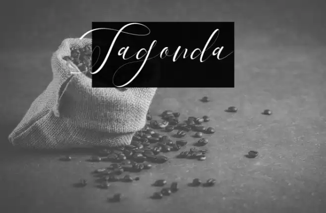 Tagonda Font examples