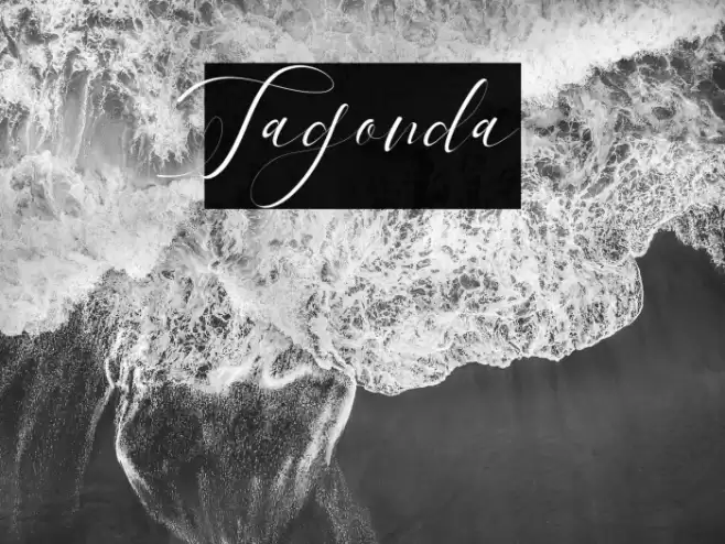 Tagonda Font examples
