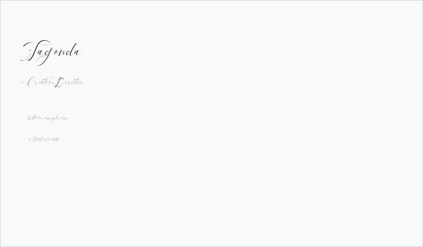 Tagonda Business Card