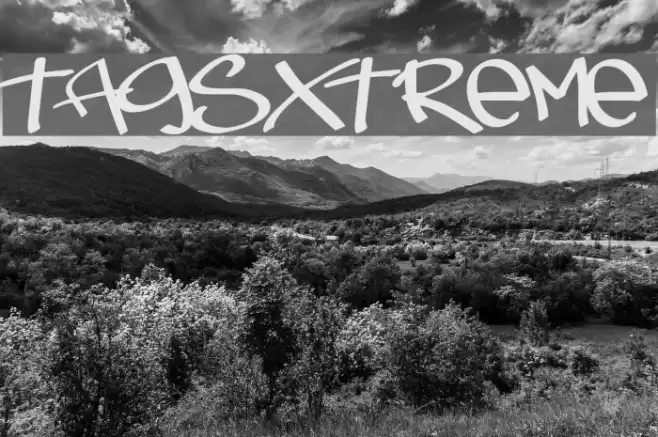 TagsXtreme Font examples