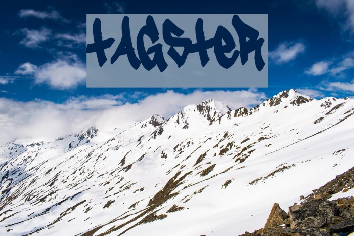Tagster Font examples