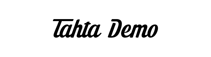 Tahta Demo  नि: शुल्क फ़ॉन्ट्स डाउनलोड