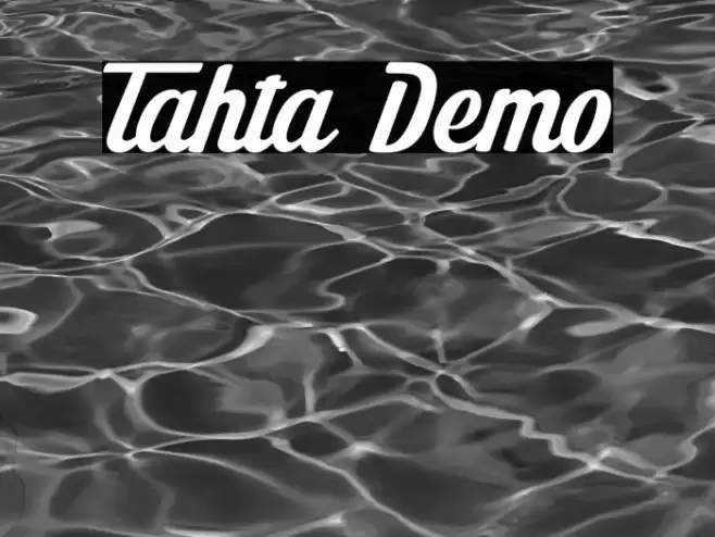 Tahta Demo Font examples