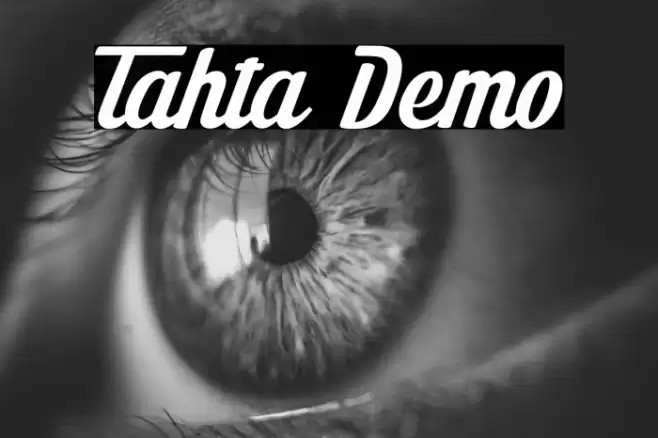 Tahta Demo Font examples