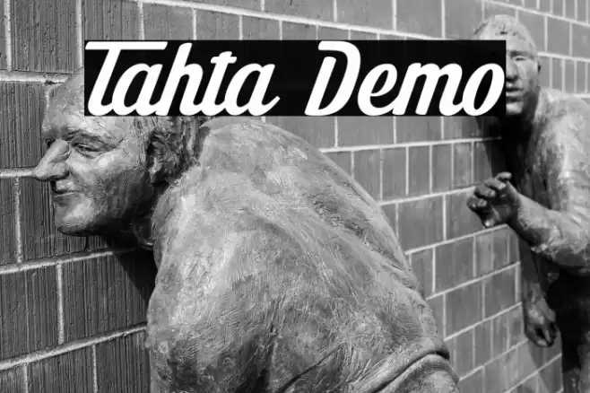 Tahta Demo Font examples