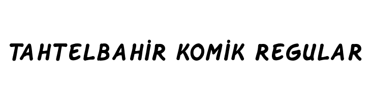 Tahtelbahir komik Regular Font