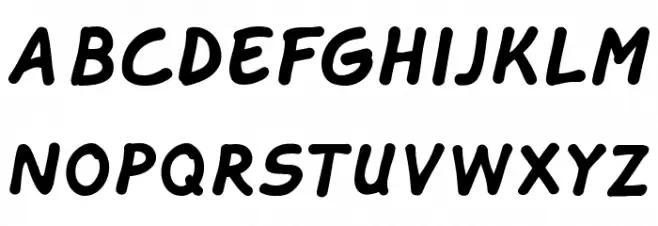 Tahtelbahir komik Regular Schriftart Groß