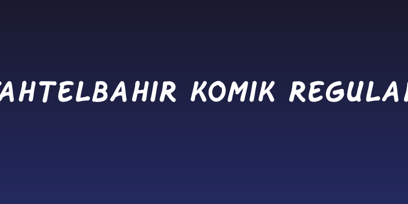 Tahtelbahir komik Regular Social Header