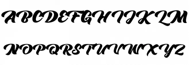 Tahu Bullats Italic Polices MAJUSCULES