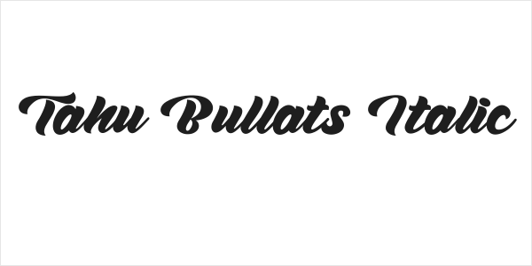Tahu Bullats Italic Logo