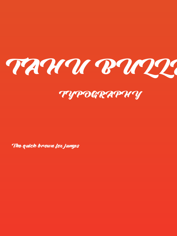Tahu Bullats Italic Poster