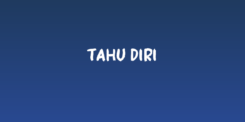 Tahu Diri Social Header