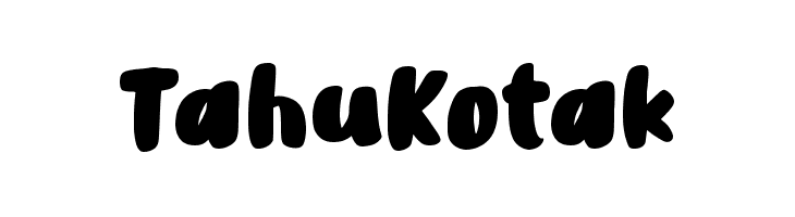 Tahu Kotak  フリーフォントのダウンロード