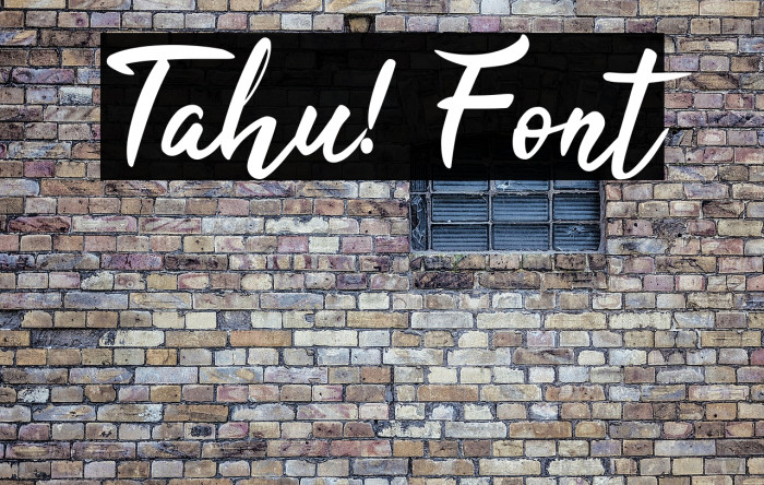 Tahu! Font examples