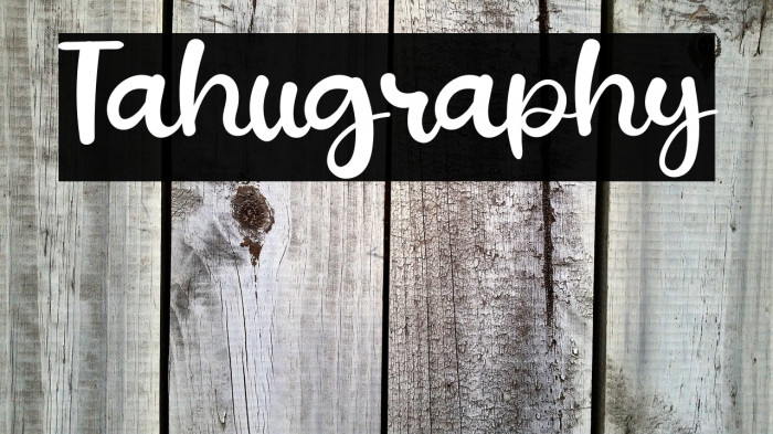 Tahugraphy Example 1