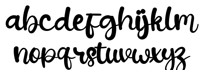Tahugraphy Font LOWERCASE