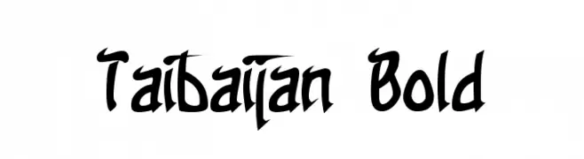 Taibaijan Bold  Fuentes Gratis Descargar