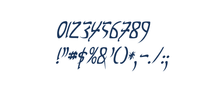 Taibaijan Italic Other Characters