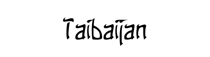 Taibaijan Font