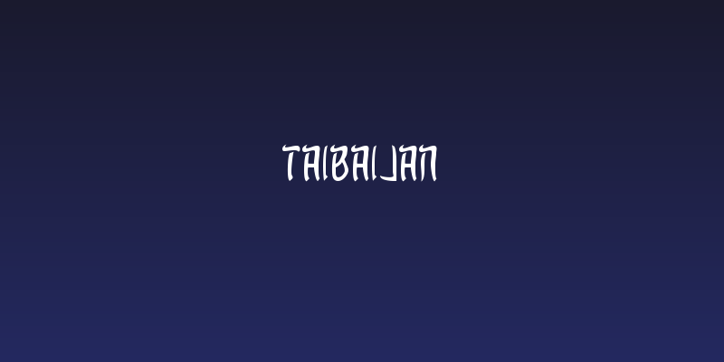 Taibaijan Social Header