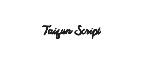 Taifun Script  Logo