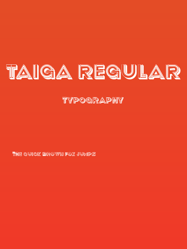 Taiga Regular Poster