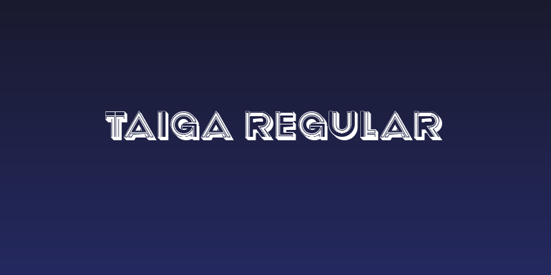Taiga Regular Social Header