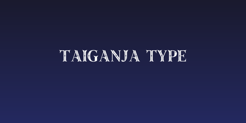 Taiganja Type Social Header