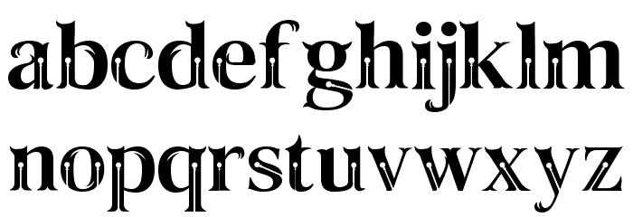 Taiganja Type Font LOWERCASE
