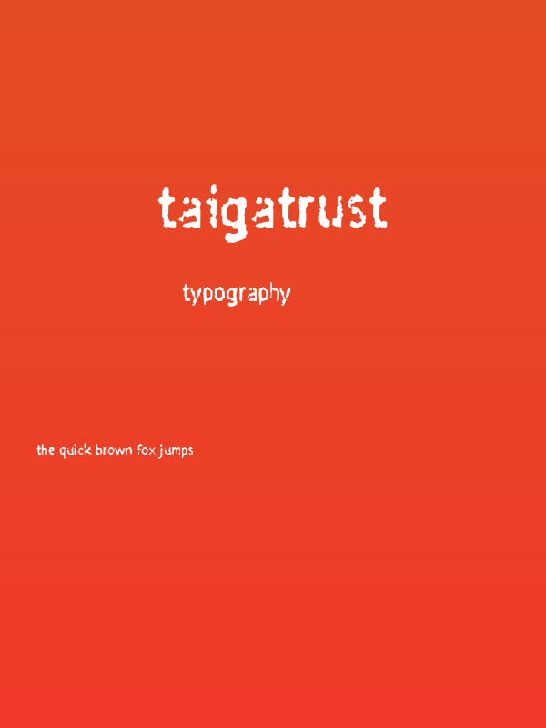 Taigatrust Poster