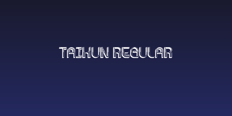 Taikun Regular Social Header